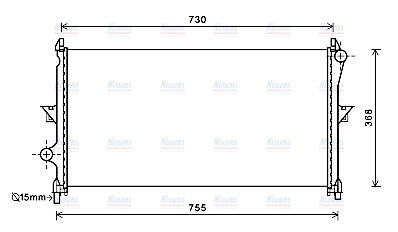 AVA Coolant Radiator CN2278