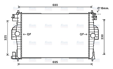 AVA Coolant Radiator CN2280
