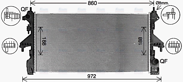 AVA Coolant Radiator CN2321