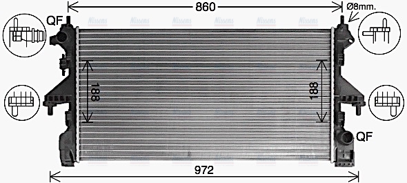 AVA Coolant Radiator CN2322