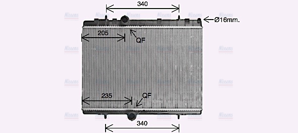 AVA Coolant Radiator CN2328