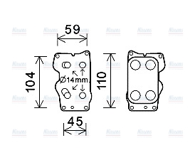 AVA Oil Cooler CN3307