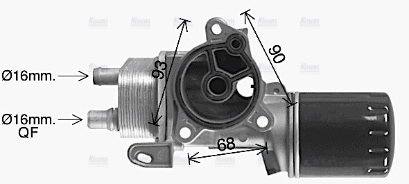 AVA Oil Cooler & Filter Housing CN3327H