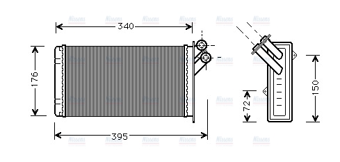 AVA Cabin Heater Core CN6129