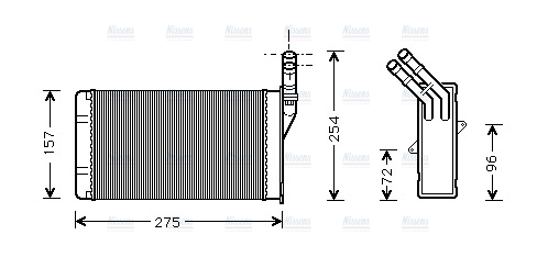AVA Cabin Heater Core CN6150