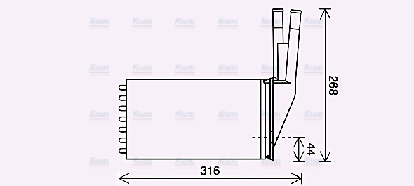AVA Cabin Heater Core CN6313