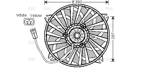 AVA Radiator Cooling Fan CN7526
