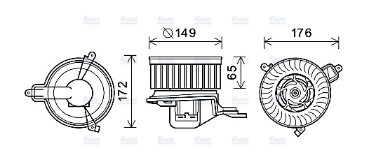 AVA Cabin Fan Blower Motor CN8291