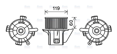 AVA Cabin Fan Blower Motor CN8299