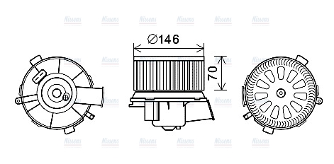 AVA Cabin Fan Blower Motor CN8300