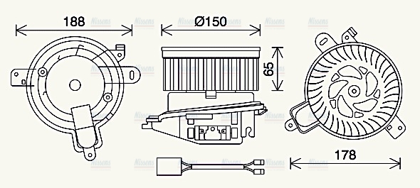 AVA Cabin Fan Blower Motor CN8509