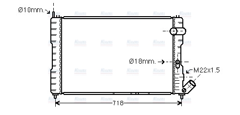 AVA Coolant Radiator CNA2037