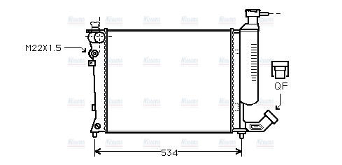 AVA Coolant Radiator CNA2059