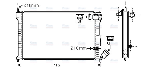 AVA Coolant Radiator CNA2102
