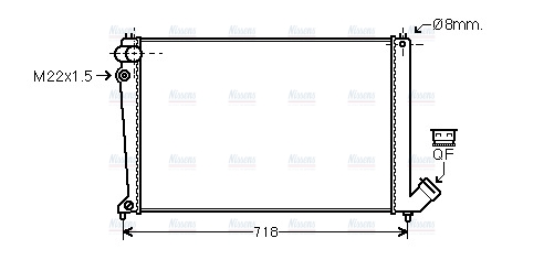 AVA Coolant Radiator CNA2105