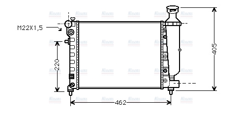 AVA Coolant Radiator CNA2115