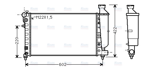 AVA Coolant Radiator CNA2116