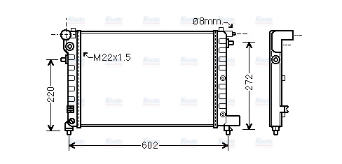 AVA Coolant Radiator CNA2120