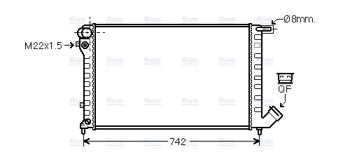 AVA Coolant Radiator CNA2159