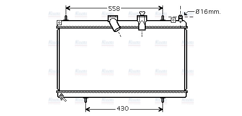 AVA Coolant Radiator CNA2229