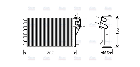 AVA Cabin Heater Core CNA6232