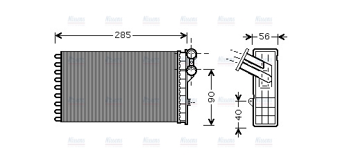 AVA Cabin Heater Core CNA6239