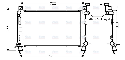 AVA Coolant Radiator CR2027