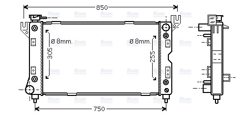 AVA Coolant Radiator CR2029