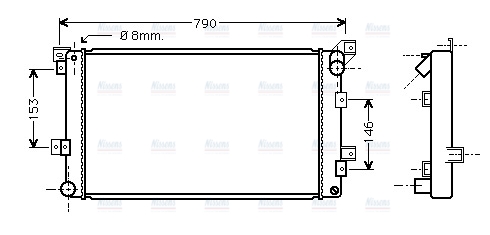 AVA Coolant Radiator CR2033