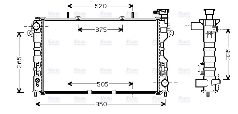 AVA Coolant Radiator CR2077