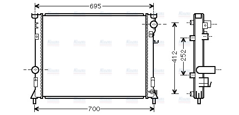 AVA Coolant Radiator CR2097