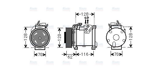 AVA Aircon Compressor CRAK109