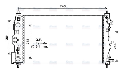 AVA Coolant Radiator CT2046