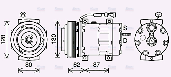 AVA Aircon Compressor DFAK073