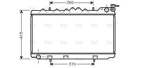 AVA Coolant Radiator DN2094