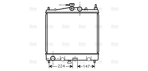 AVA Coolant Radiator DN2210