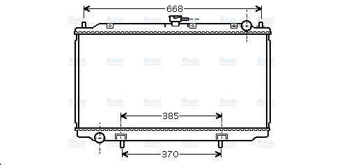 AVA Coolant Radiator DN2220