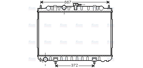 AVA Coolant Radiator DN2238