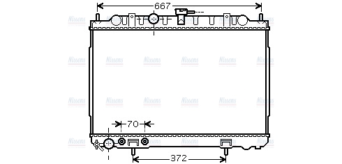 AVA Coolant Radiator DN2239