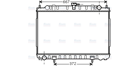 AVA Coolant Radiator DN2240