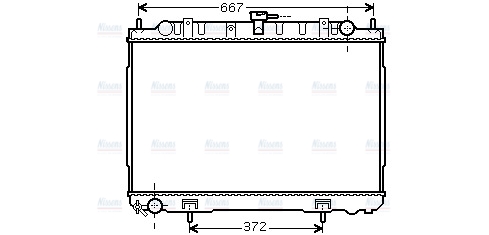 AVA Coolant Radiator DN2241