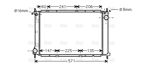 AVA Coolant Radiator DN2250