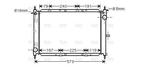 AVA Coolant Radiator DN2260