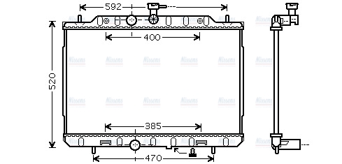 AVA Coolant Radiator DN2292