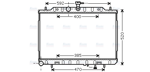 AVA Coolant Radiator DN2293