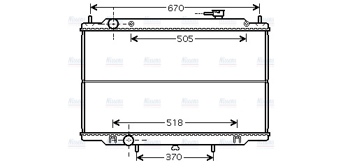 AVA Coolant Radiator DN2302