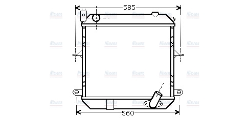 AVA Coolant Radiator DN2327