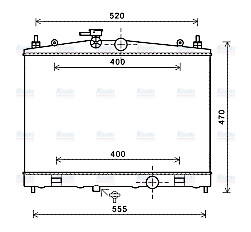 AVA Coolant Radiator DN2338