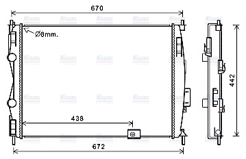 AVA Coolant Radiator DN2414