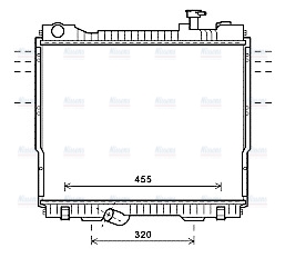 AVA Coolant Radiator DN2418